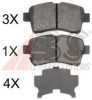 SUZUK 5581054G00 Brake Pad Set, disc brake